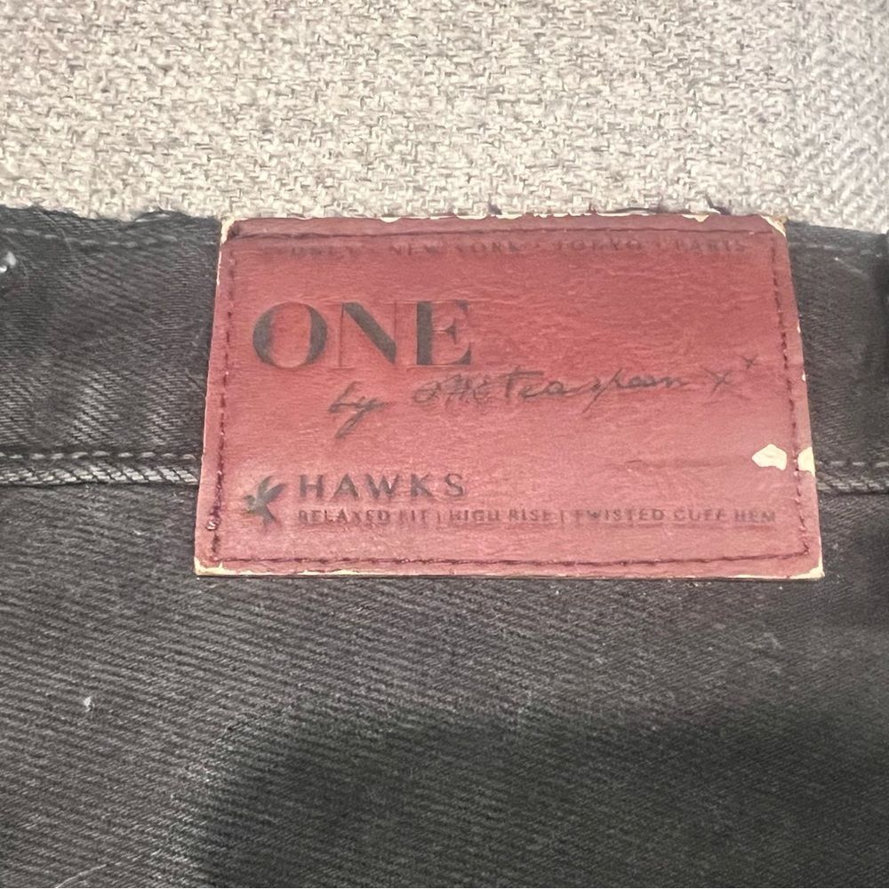 NWT One Teaspoon high waisted hawks black distressed shorts size 26 women's - Picture 7 of 10